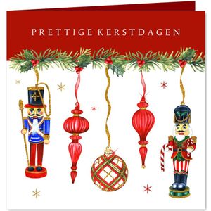 Kerst notenkrakers en kerstballen