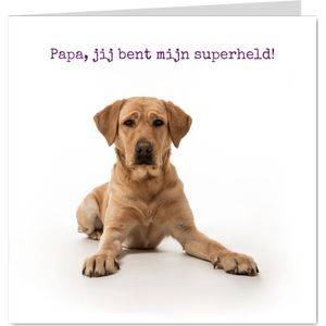 KNGF Geleidehond vaderdagkaart jij bent mijn superheld