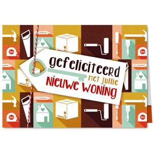 Felicitatiekaart nieuwe woning icoon
