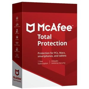McAfee - Total Protection - Antivirus - 3 Gebruikers - 1 Jaar