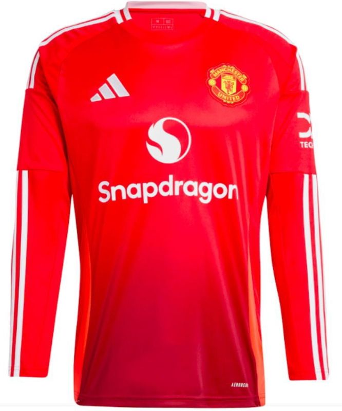 2024-2025 Man Utd Long Sleeve Home Shirt