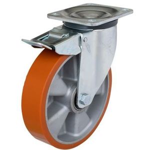 Zwenkwiel 200 mm mit Bremsanlagen 800 kg.