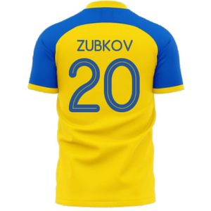 Ukraine Stop War Concept Football Kit (Libero) - Yellow (ZUBKOV 20)