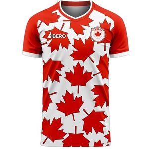 Canada 2023-2024 Home Concept Football Kit (Libero) - Kids (Long Sleeve)