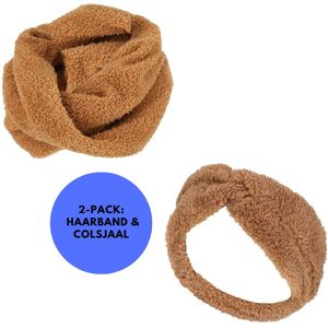 Heatkeeper - Snood & Stirnband - Teddy Wool Camel