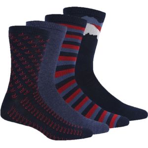 Regatta - "Lifestyle" Socken für Herren (4er-Pack) (39,5 EU - 42 EU) (Schwarz)