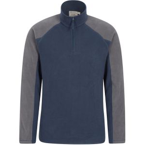Mountain Warehouse - "Ashbourne II" Fleece-Oberteil mit halbem Reißverschluss für Herren (XXL) (Dunkelblau)
