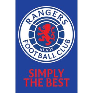 Rangers FC - Poster, Wappen  (Königsblau/Weiß/Rot)