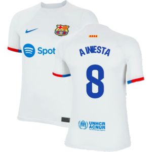 2023-2024 Barcelona Away Shirt (Kids) (A Iniesta 8)