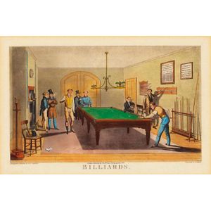 Poster Vintage Salle de Billard