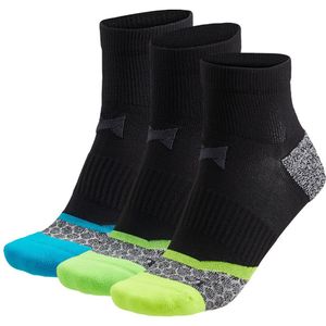 Xtreme – Laufsocken – Unisex – Multi Schwarz – 45/47 – 3 Paar – Sportsocken