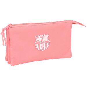 Pennenetui met 3 vakken F.C. Barcelona Koraal 22 x 12 x 3 cm