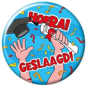 Paperdreams Button - Hoera! Geslaagd!
