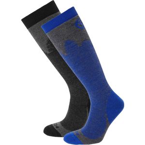 TOG24 - "Aprica" Skisocken für Herren(2er-Pack) (39,5 EU - 42 EU) (Schwarz/Chili-Pfeffer-Rot)