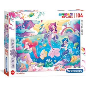 Clementoni Glitter Puzzle Underwater World, 104st.