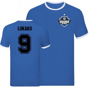 Romelu Lukaku Inter Milan Ringer Tee (Blue)