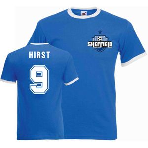 David Hirst Sheffield Wednesday Ringer Tee (blue)