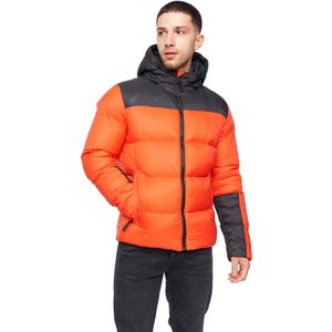 Crosshatch - "Chemerley" Jacke mit Kapuze für Herren (XL) (Orange/Schwarz)