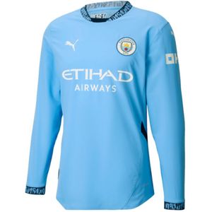 2024-2025 Man City Authentic Long Sleeve Home Shirt