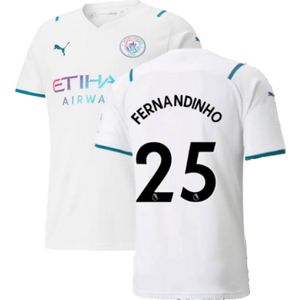 2021-2022 Man City Away Shirt (FERNANDINHO 25)