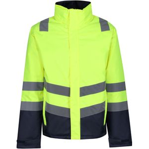 Regatta - Bomberjacke hohe Sichtbarkeit für Herren (XL) (Gelb/Marineblau)
