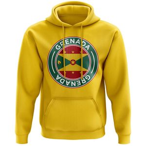 Grenada Football Badge Hoodie (Yellow)