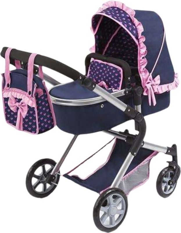 Poppenwagen Reig Combi 62 cm 82 x 79 x 38,5 cm Marineblauw