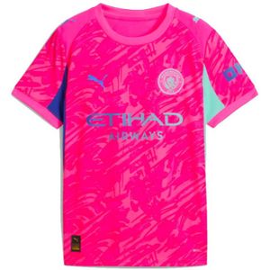 2025-2026 Man City Goalkeeper Home Shirt (Pink) - Kids