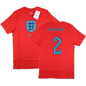 2022-2023 England World Cup Crest Tee (Red) - Kids (Walker 2)