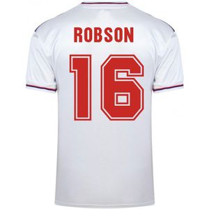 Score Draw England World Cup 1982 Home Shirt (Robson 16)