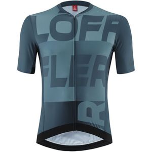 Loeffler Kurzarm-Radtrikot M Bike Jersey FZ Signature Mid Dark Petrol - Blau