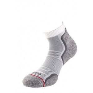 1000 Mile - Knöchelsocken für Herren (2er-Pack) (39,5 EU - 42 EU) (Weiß/Grau)