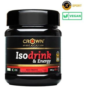 Crown Sport Nutrition Isodrink & Energy Isotonisches Getränk 640g (20 Dosierungen) Rote Früchte