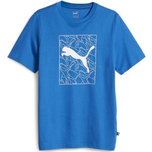 Herren T-Shirt Puma Graphic Cat Tee Blue M.