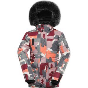 Warme Kinderwinterjacke Alpine Pro Werdo pink1 152-158