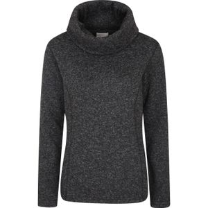 Mountain Warehouse - Fleece-Oberteil Wasserfallausschnitt für Damen (38 DE) (Schwarz)