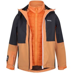 Regatta - "Hydrate VIII" Jacke, wasserfest 3 in 1 für Kinder (146-152) (Aprikosen Crush/Mittelgrau)