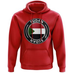 Sudan Football Badge Hoodie (Red)