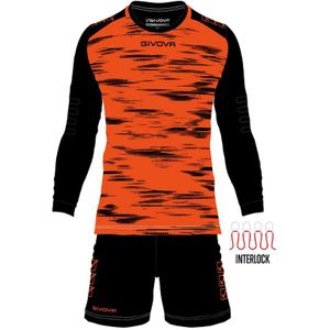 Givova Goalman Set fluo oranje -zwart 2xl - atmungsaktiv und dauerhaft