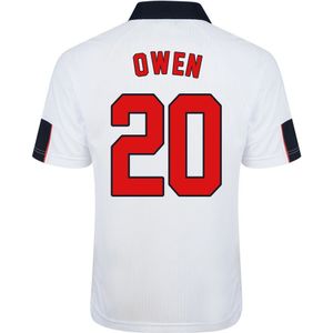 Score Draw England World Cup 1998 Home Shirt (Owen 20)