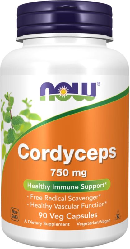 Now Foods - Cordyceps 750 mg | 90 vegan capsules | NOW®