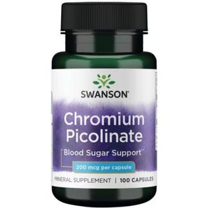 Chroom Picolinaat (Chromium Picolinate 200 mcg) | Swanson - 100 capsules