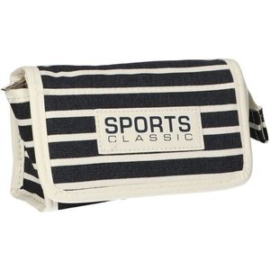 Traveller Mirror Bag Streifen Blauw Sports Classic 16.5x11Cm