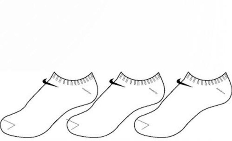 Enkelsokken Sport Nike SX2554 101 Wit/Zwart Schoenmaat 42-46
