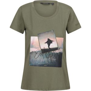Regatta - "Filandra VIII" T-Shirt für Damen (40 DE) (Vierblättriges Kleeblatt)