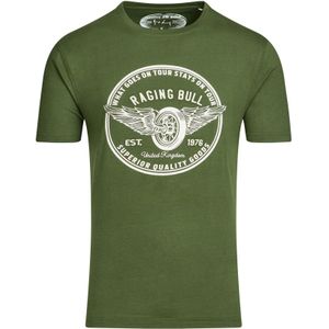 Raging Bull - "On Tour" T-Shirt für Herren (3XL) (Oliv)