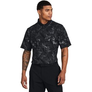 UA Iso-Chill Edge Polo-Schwarz / Pitch Grey / Schwarz