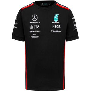 Mercedes amg Petronas F1 2024 Männer T-Shirt weiße Baumwolle