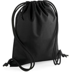 Bagbase - Turnbeutel, recyceltes Material  (Schwarz)