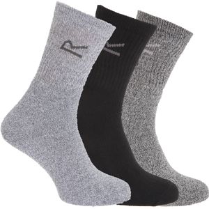 Regatta Great Outdoors Herren Socken, 3er-Pack  (Grau meliert)